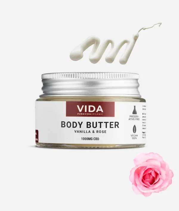 Vanilla Rose CBD Body Butter - 50ml (1000mg CBD)