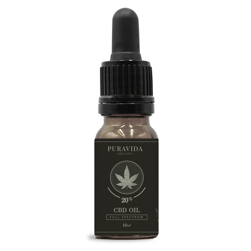 full spectrum CBD oil 20% pura vida organic