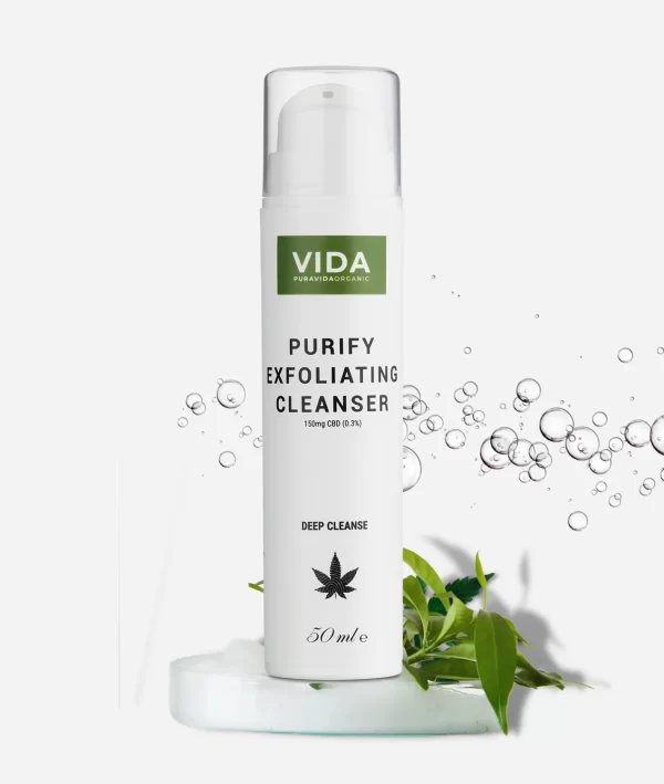 Purify CBD exfoliating cleanser - 50ml (150mg CBD)